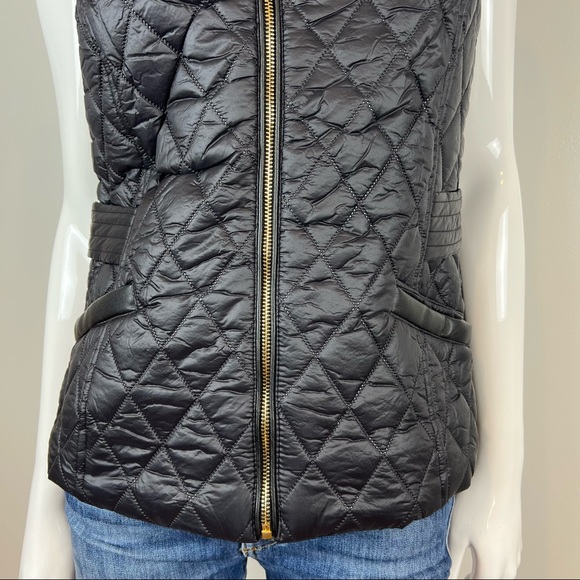 New Marc New York Andrew Mark Chic Jacket Vest Size Small Zip Up Black - Picture 8 of 16